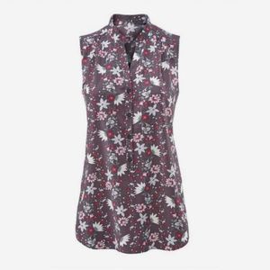 cabi New Plaza Top, #5210, Sleeveless, Size S, Floral, EUC